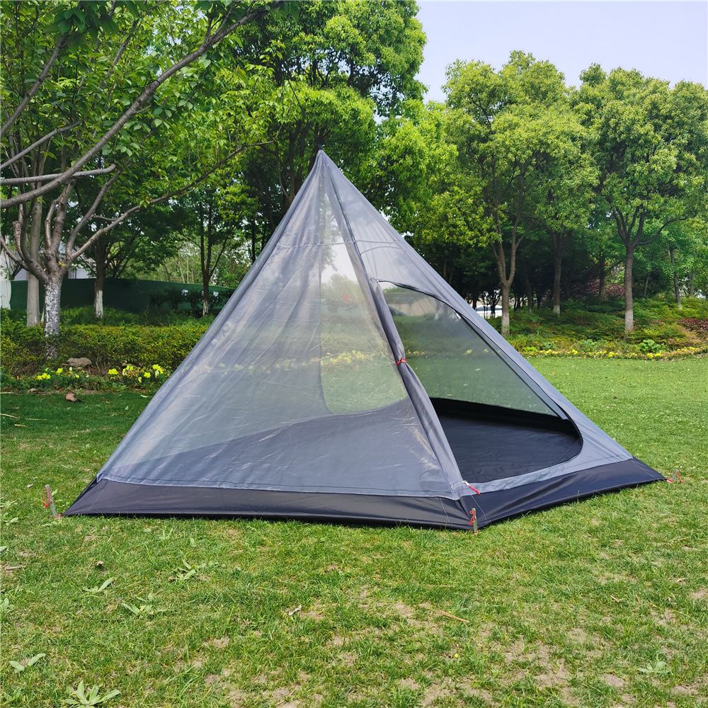 Cheap Goat Tents Ultralight Pyramid Outdoor Indoor Tent Summer Mesh Tent Portable Hiking Camping Tepee Inside Tent 2022 New   